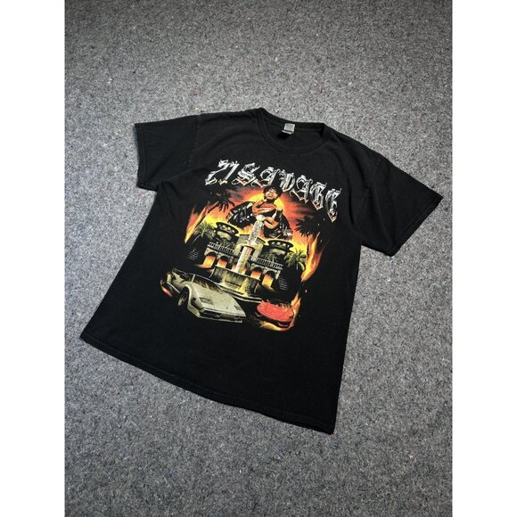 21 Savage 2021 Tour Concert Graphic Shirt Medium Mens Black Hip Hop Rap Merch L - Picture 4 of 5